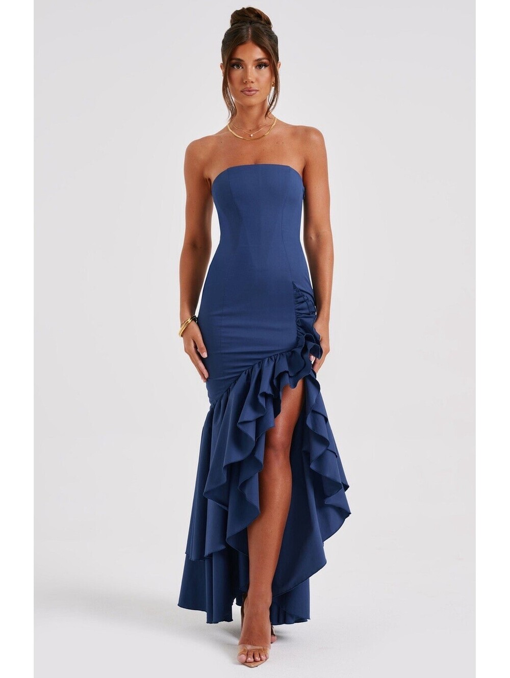 Babyboo Angelina maxi strapless navy blue size  XS For Special Occasions
